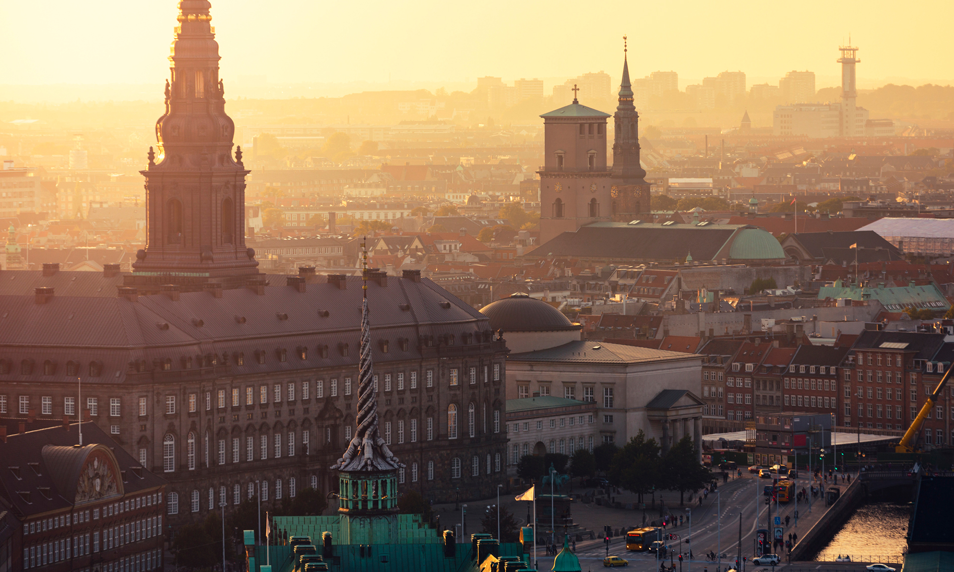 Solnedgång över Köpenhamn. Foto: spooh