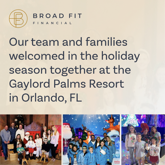 Team and Families Celebrates the Holidays in Orlando, FL.