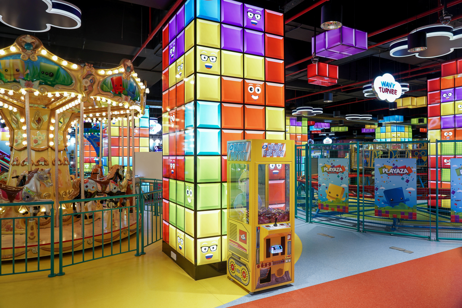 Playaza - Amusement center  lighting design images gallery