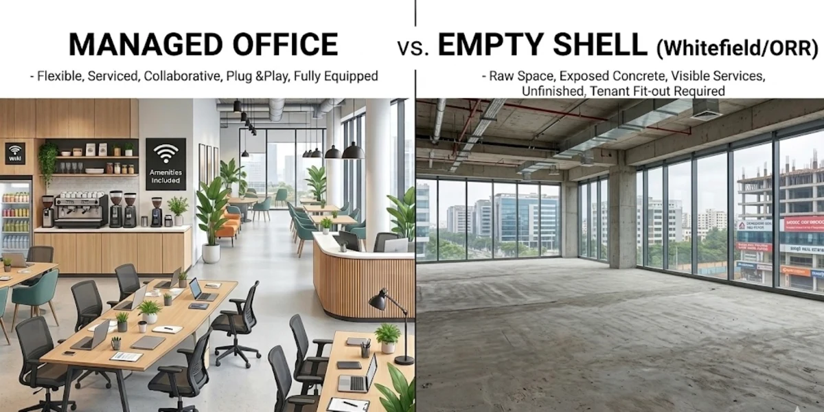 Managed Office vs Conventional Lease in Bangalore: The Complete 2026 Guide