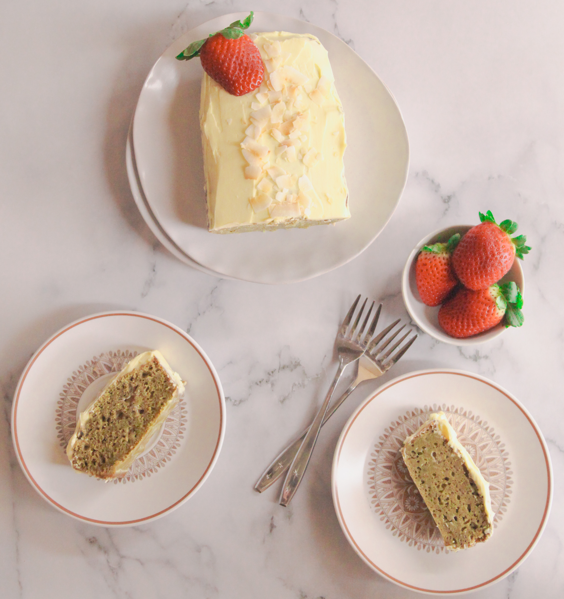 Coconut Matcha Cake 