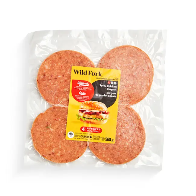 WFC 9084 Grounds Chicken Spicy Burgers PD