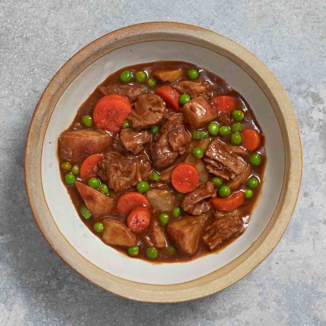 8047 WF PLATED American beef stew READY MEALS