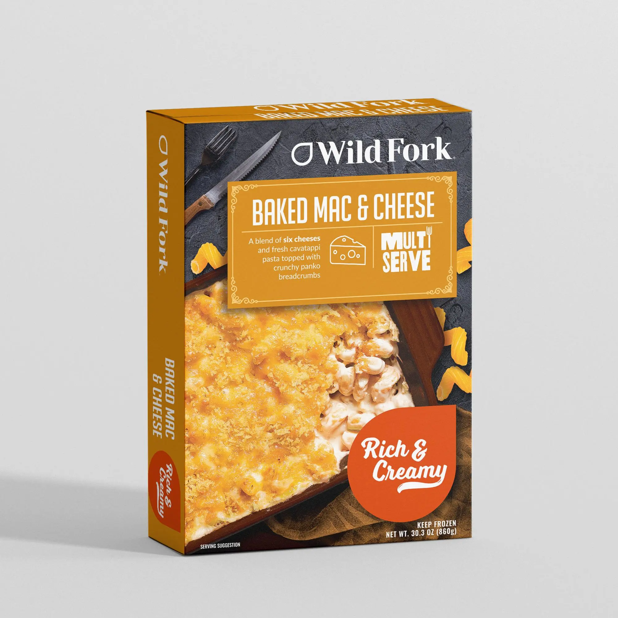 8107 WF Ready Meals No Fuss RTE Baked Mac&Cheese