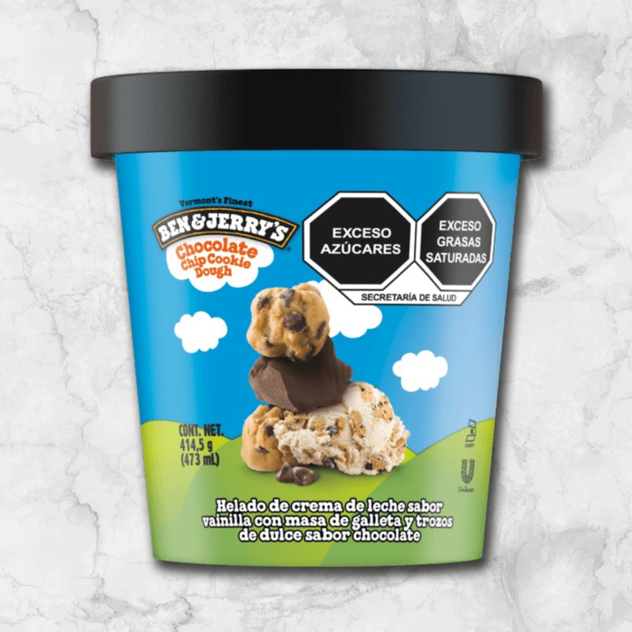 82193 WFMex Packaged HELADO B&J COOKIE DOUGH 473ml Postres