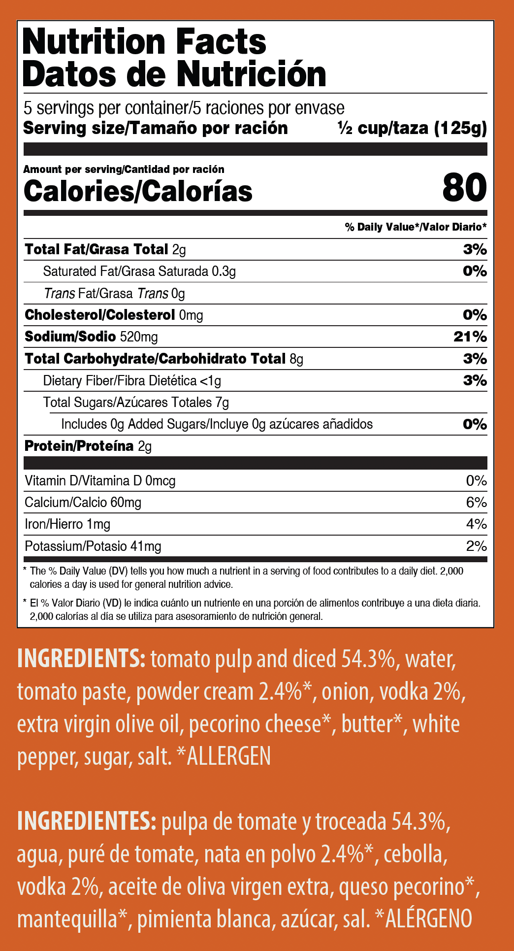 9914 NFT Flora Homestyle Vodka Sauce