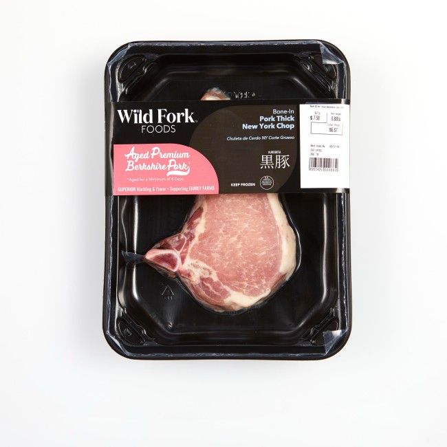 3405 WF PACKAGED Pork Bone-In Berkshire Thick NY Chop Pork