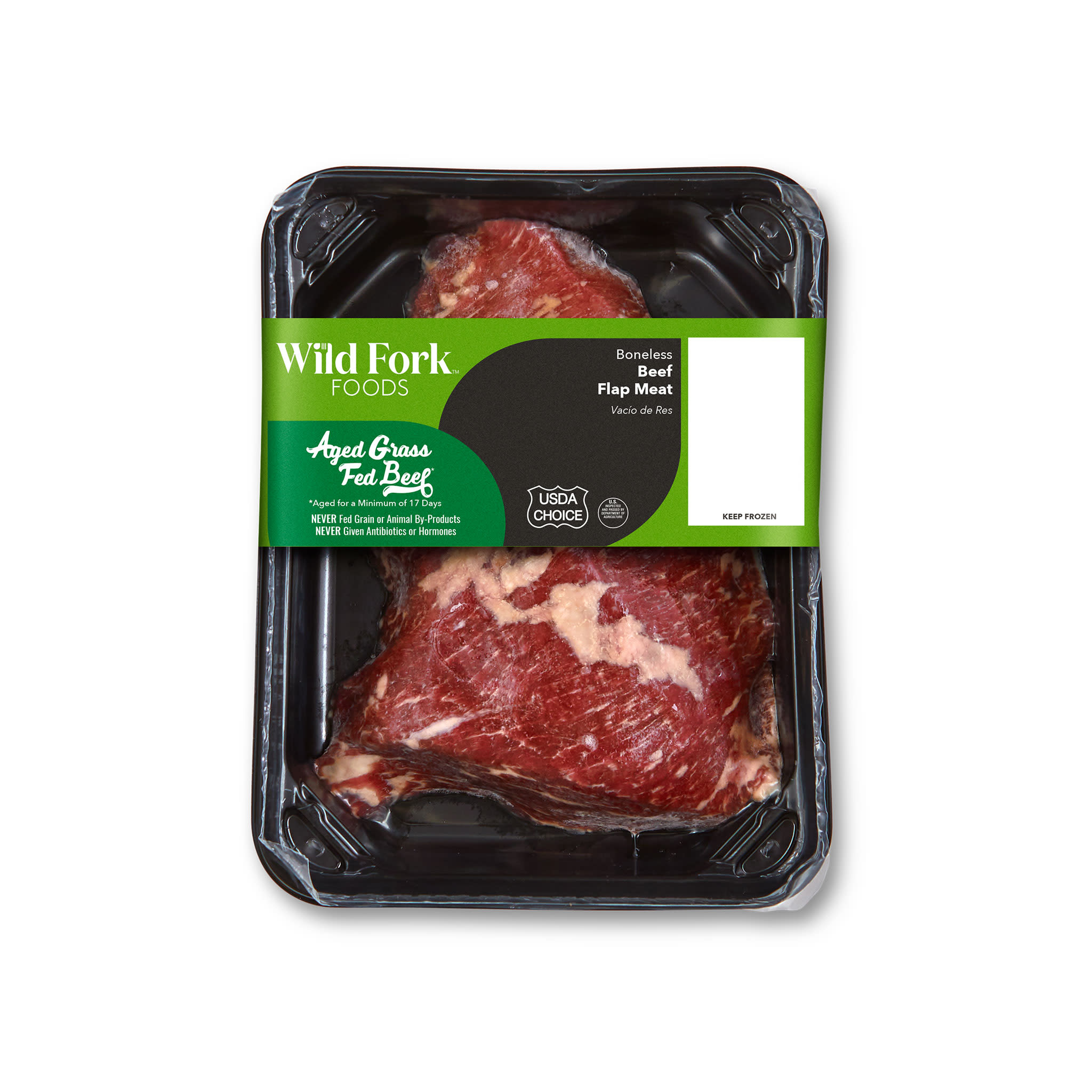 1604 WF PACKAGED USDA Choice Grass Fed Beef Flap Meat Beef