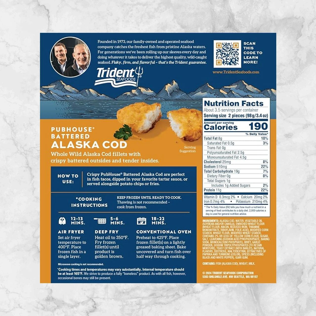 81088 Filete de Bacalao estilo inglés Info Nutrimental