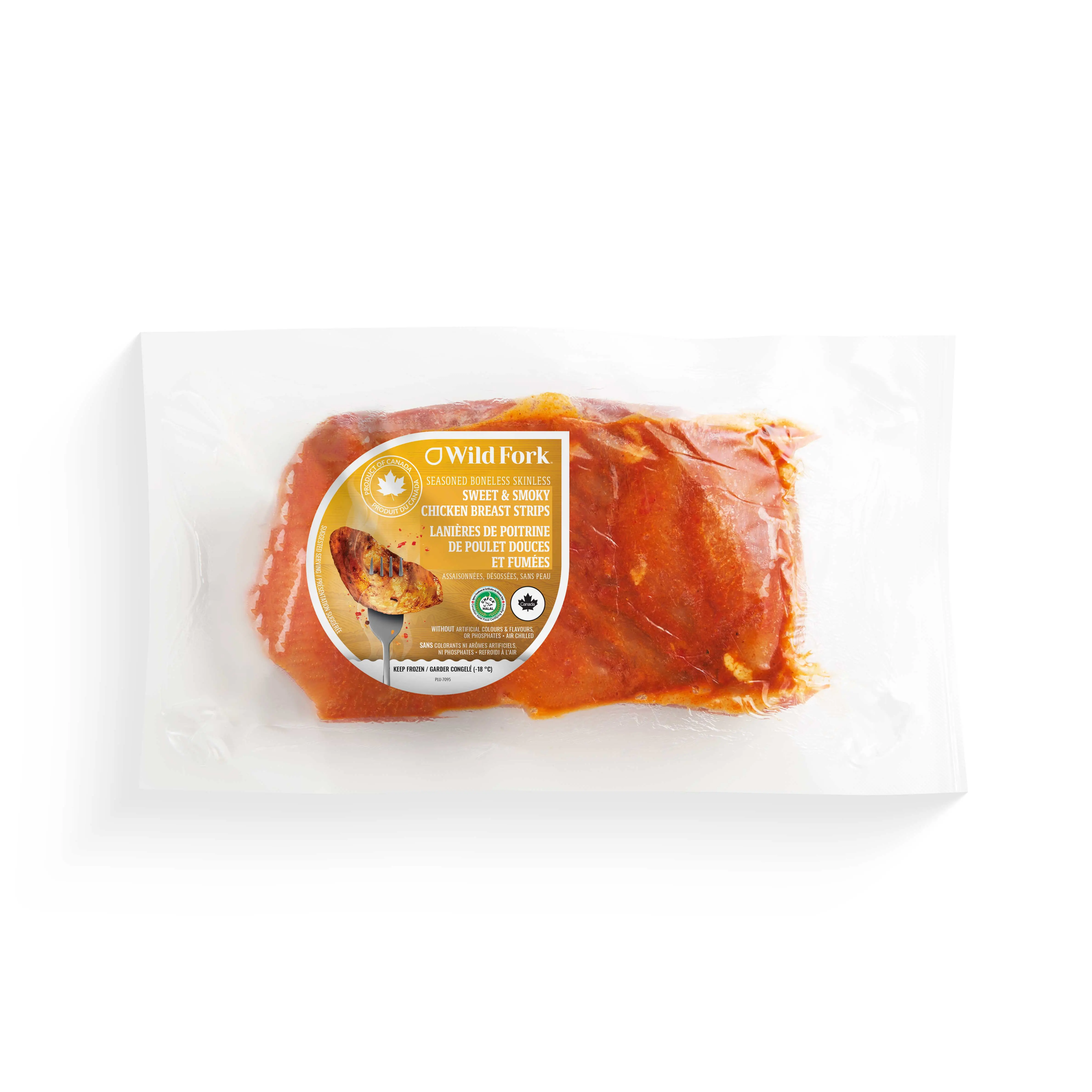 WFC 7095 Chicken BreastStrips SweetSmoky Product