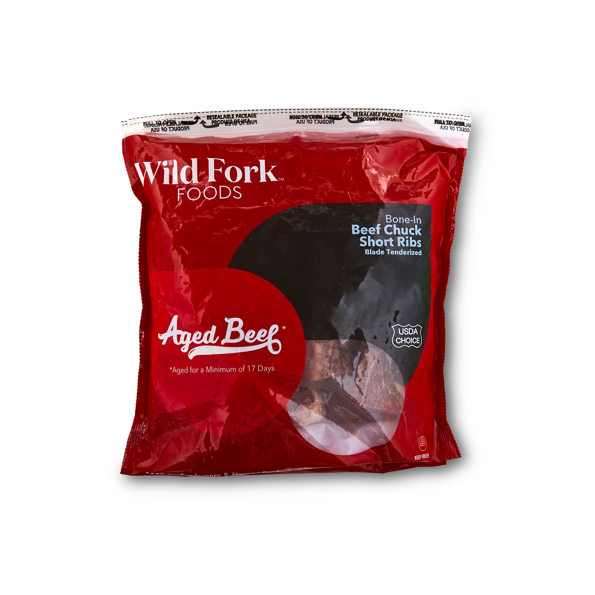 1143 WF PACKAGED USDA Choice Bone-In Beef Chuck Short Ribs English Style Beef