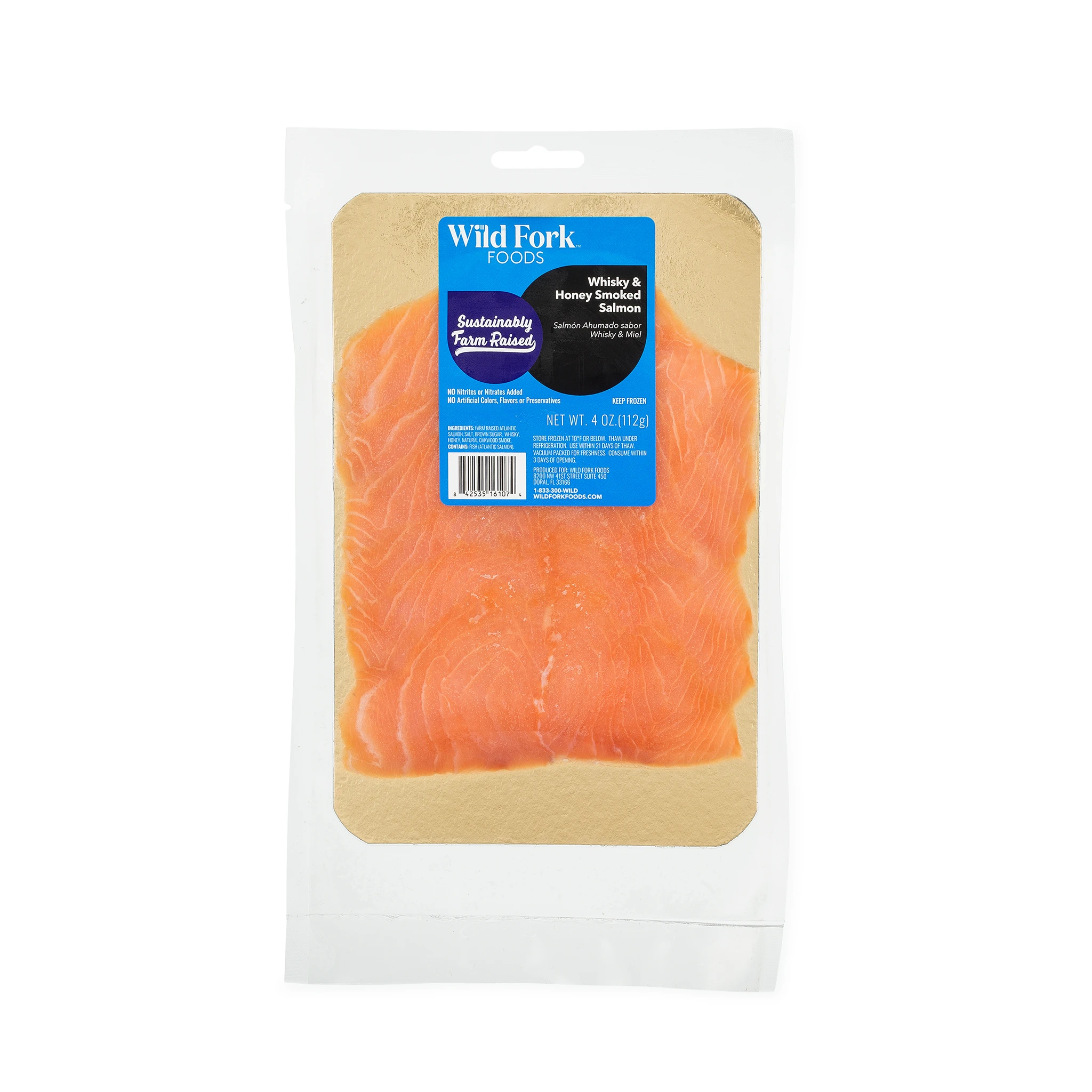 6107 WF PACKAGED Whisky & Honey Smoked Salmon Seafood