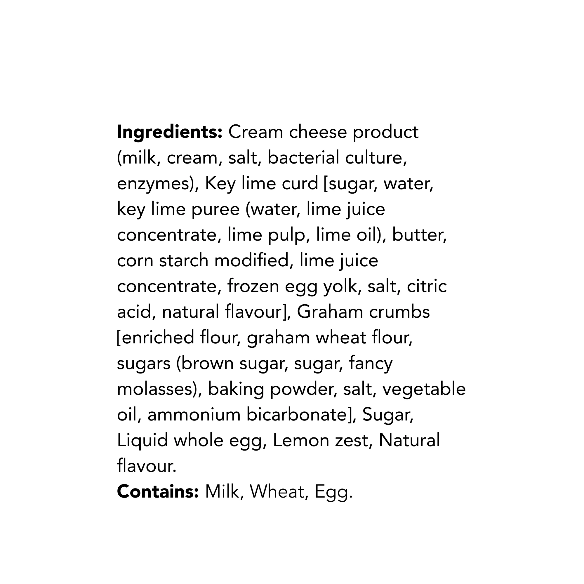WFC 3805 NB ValueAdd KeyLimeCheesecake Ingredients