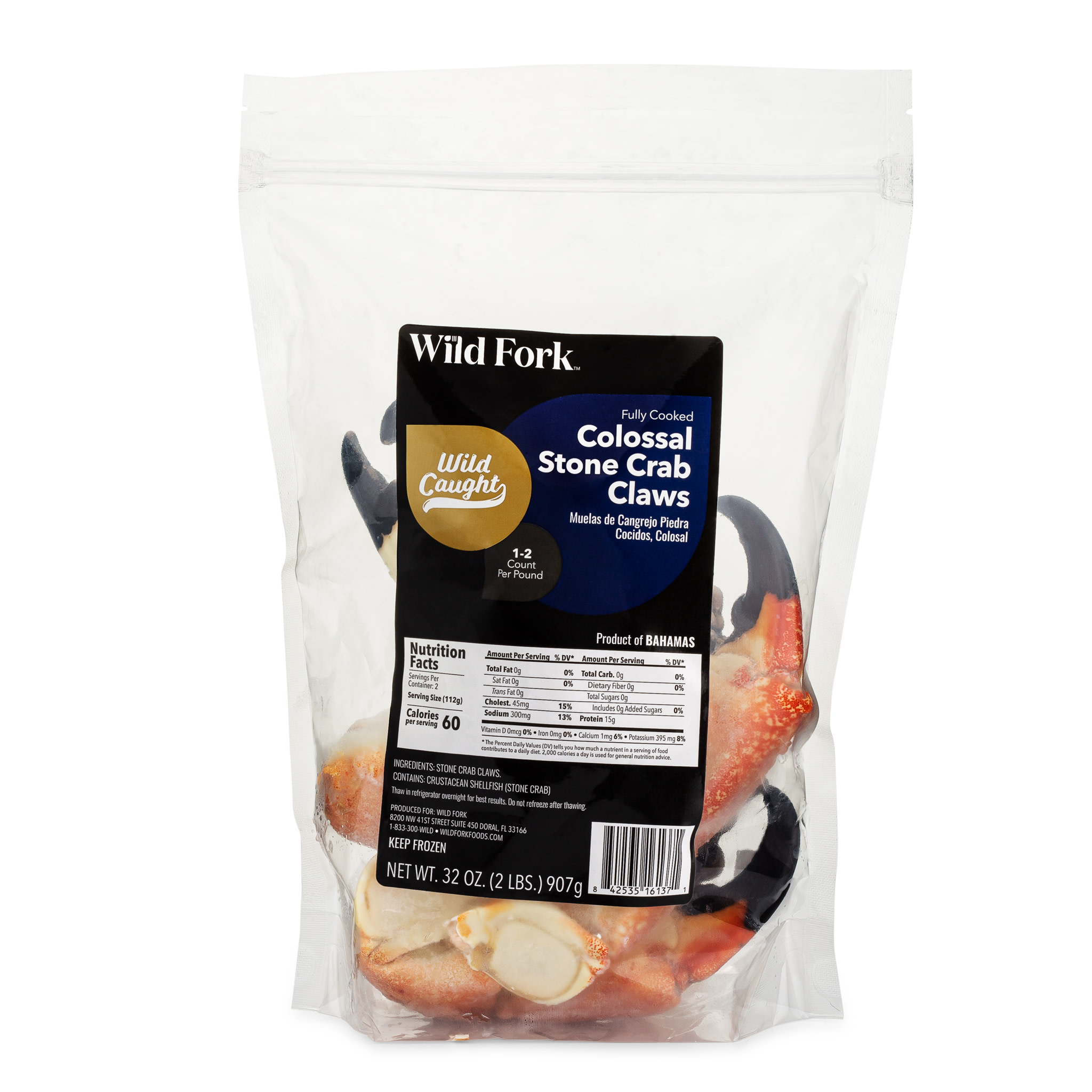 6137 WF PACKAGED Colossal Stone Crab Claws Seafood