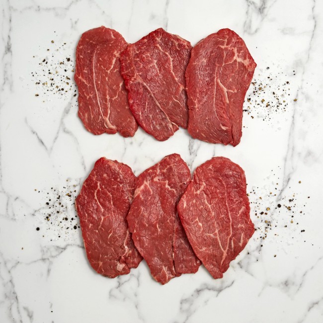 1142 WF Raw Beef Thin Shoulder Steak Beef