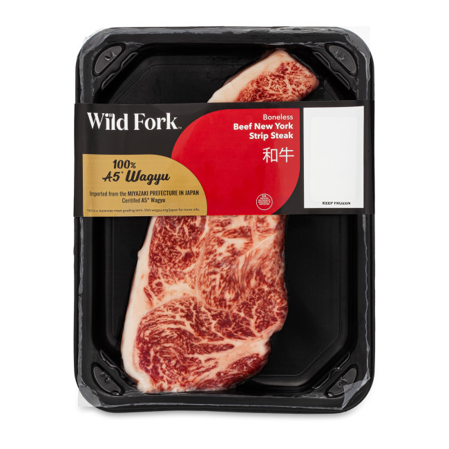 1860 WF PACKAGED A5 Wagyu Beef NY Strip Steak Beef