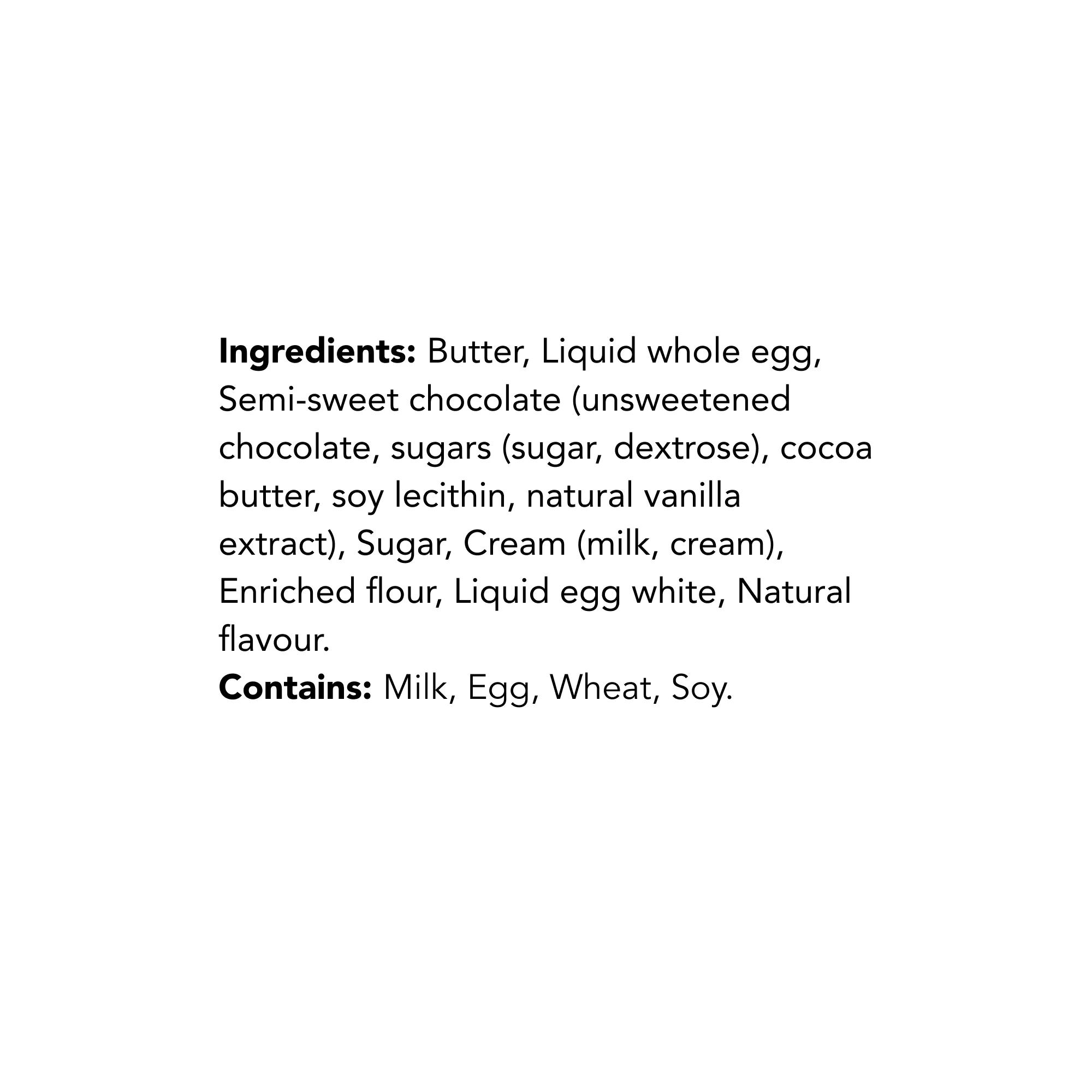WFC 3806 NB ValueAdd ChocolateMousse Ingredients