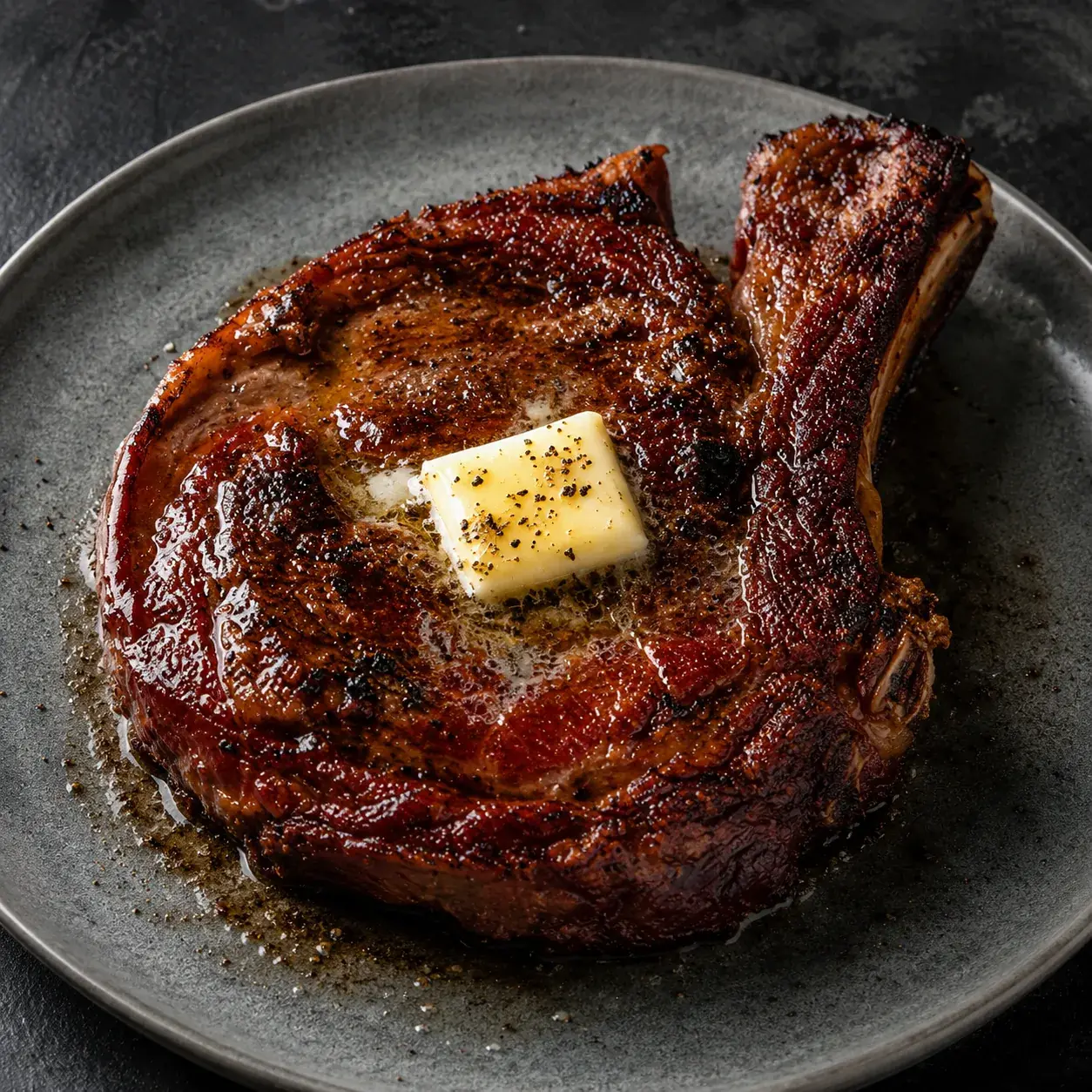 How to Cook a USDA Choice Bone-In Beef Ribeye Steak from Frozen
