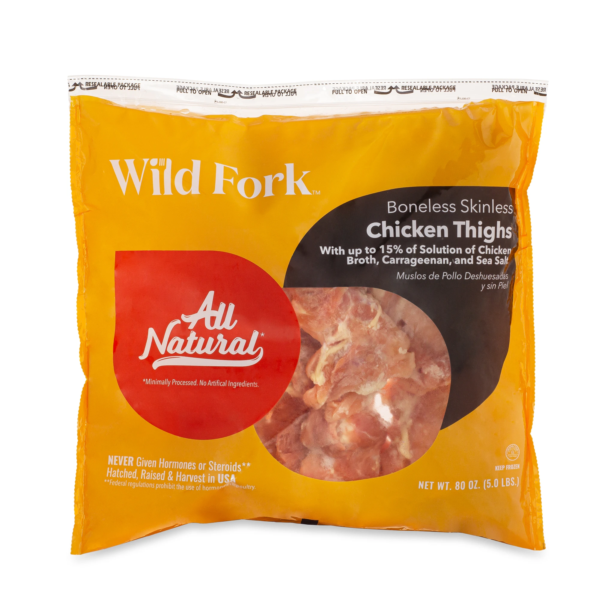 4448 WF PACKAGED Boneless Skinless Chicken Thighs* Poultry