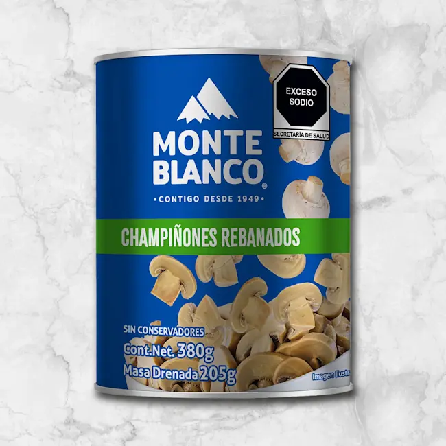 82277 WFMex Packaged CHAMPIÑON REBANADO 380 GR Secos