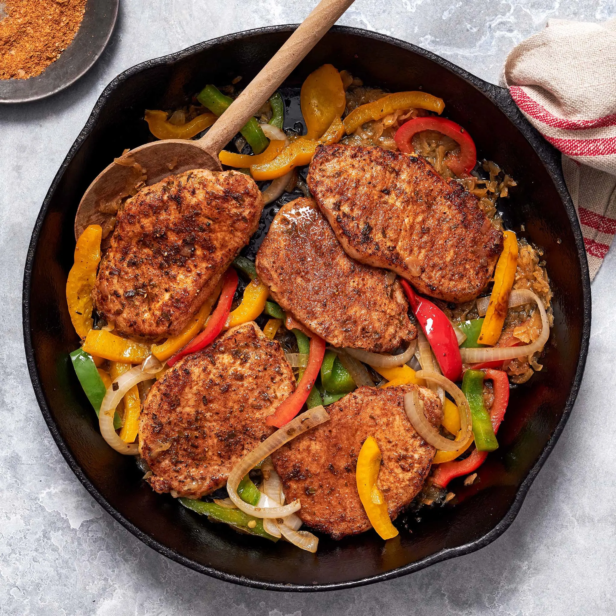 Skillet Jerk Pork Chops 007