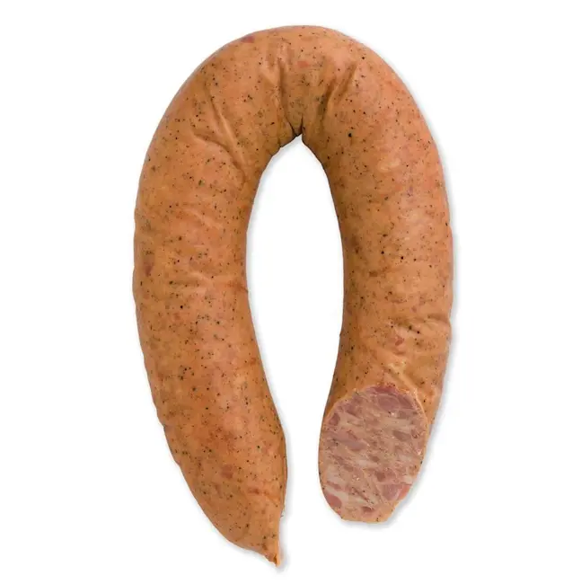 3848 raw Uncured Smoked Kielbasa Ring 16oz - Schaller & Weber