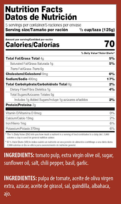 9915 NFT Flora Homestyle Arrabbiata Sauce