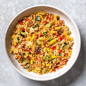 Moroccan Grains with Vegetables