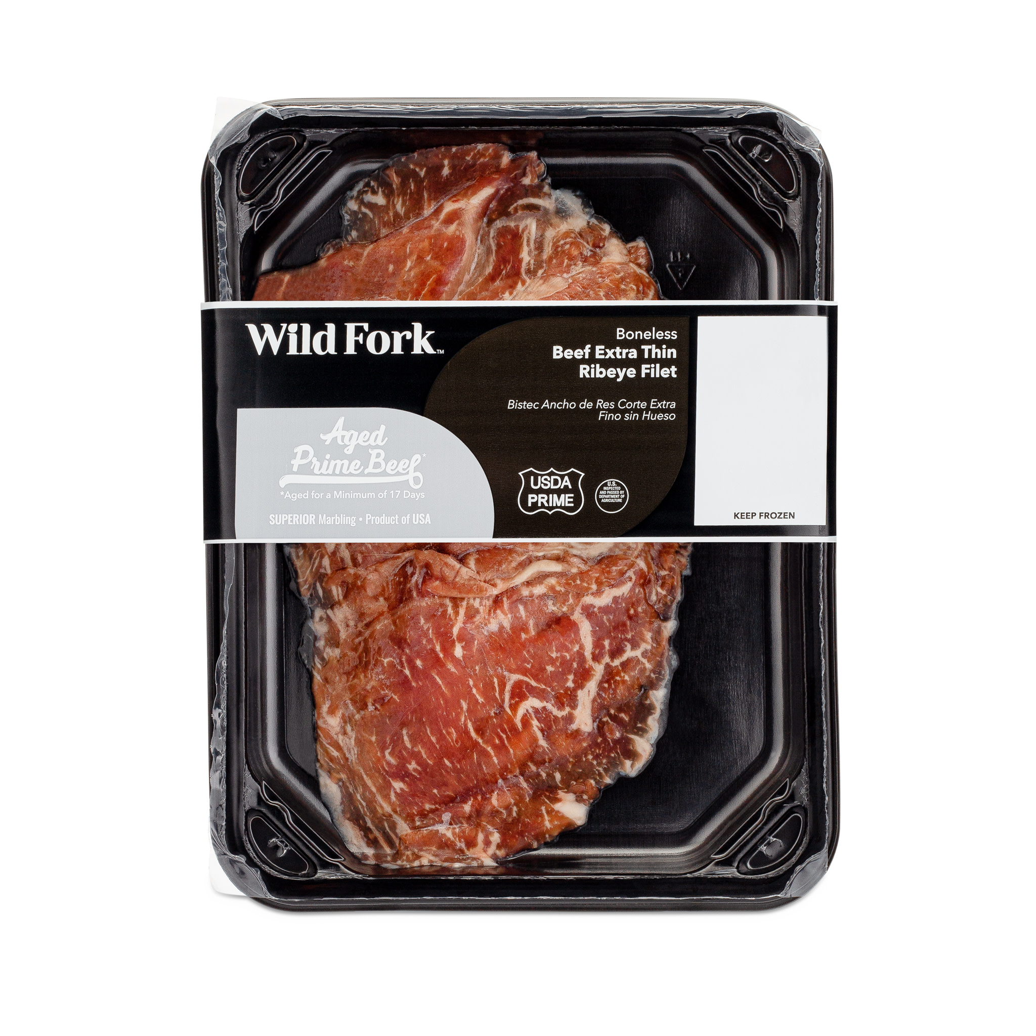 1418 WF PACKAGED PRIME RIBEYE FILET EXTRA THIN BEEF