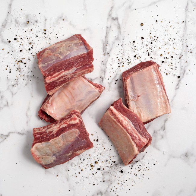 5607 WF Raw Bone-In Veal Short Ribs Specialty Meat