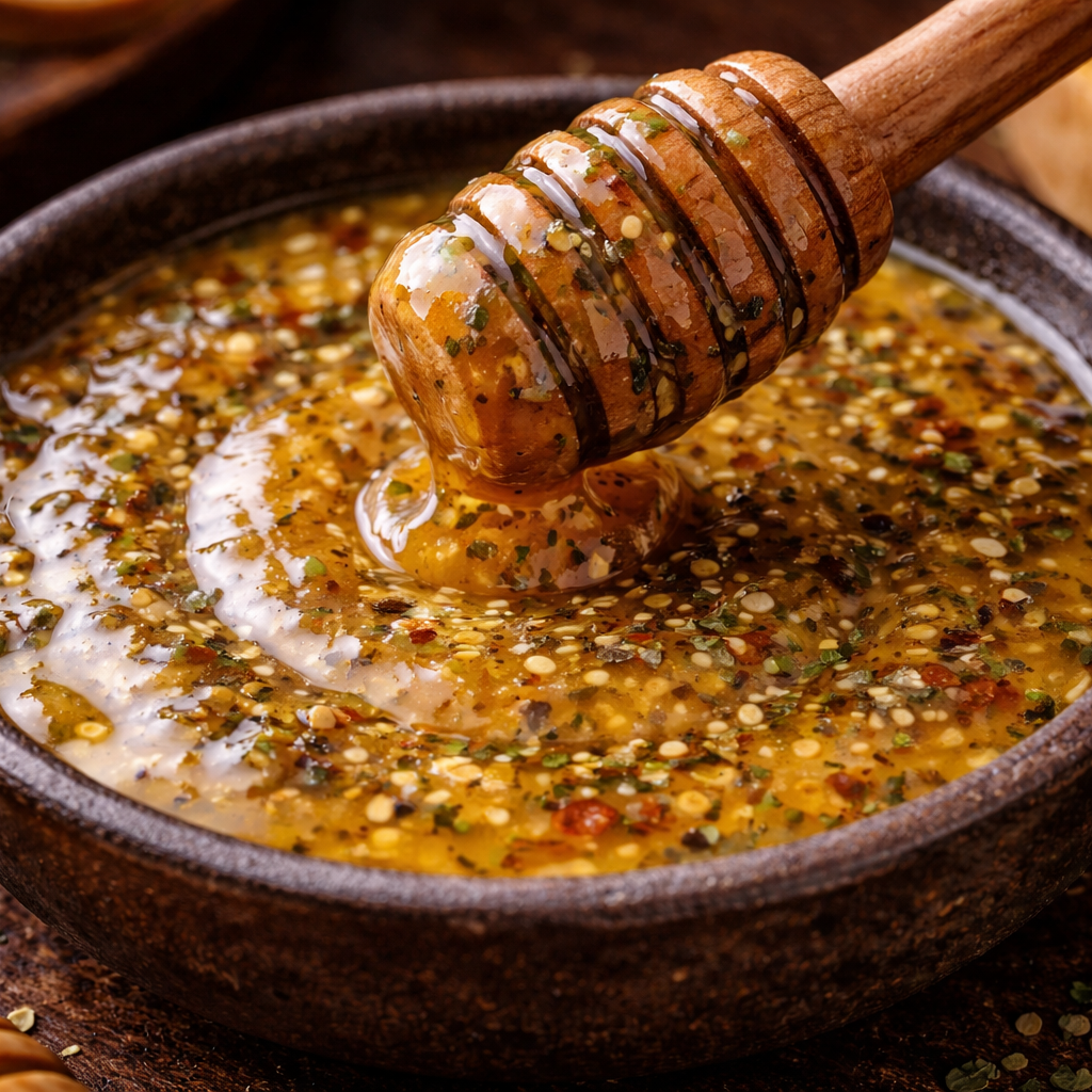 Glaseado de miel y mostaza