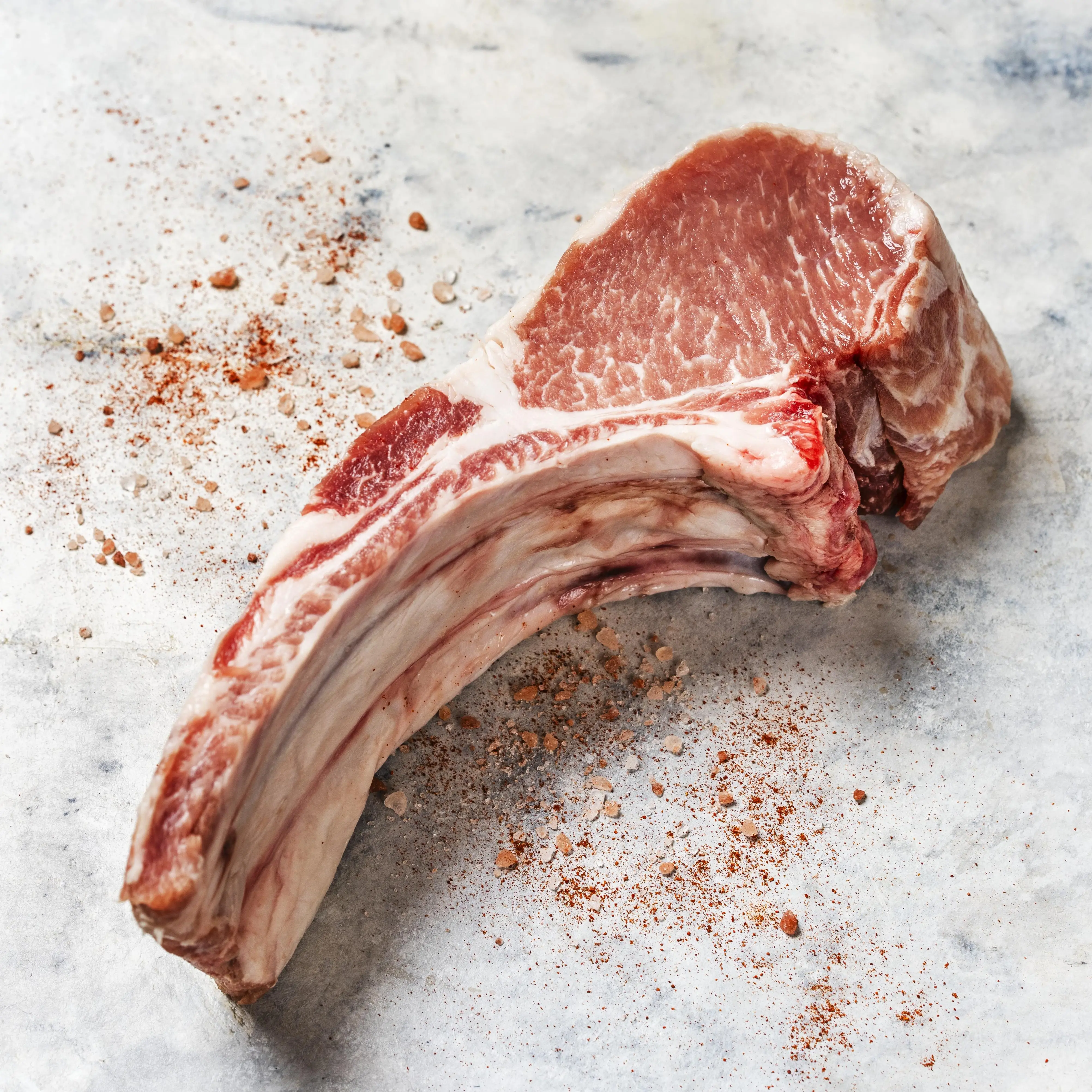 3516 Iberico Pork Double Bone-In Chop