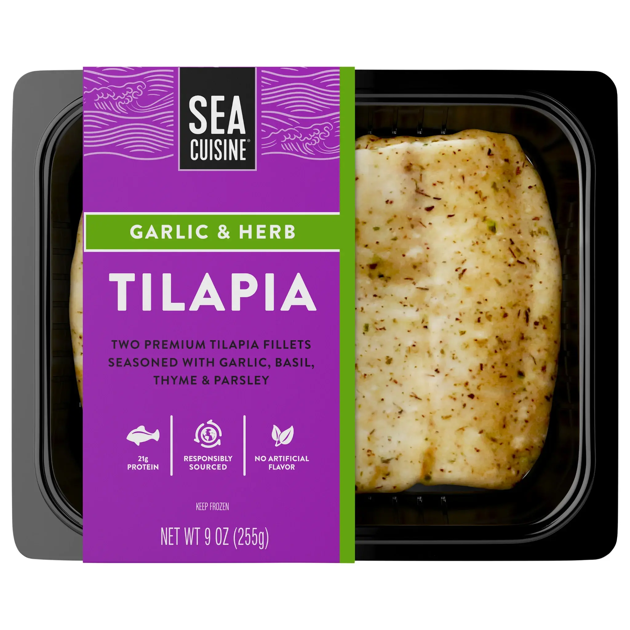 6391 - Garlic & Herb Tilapia - Artwork V1 Front.webp