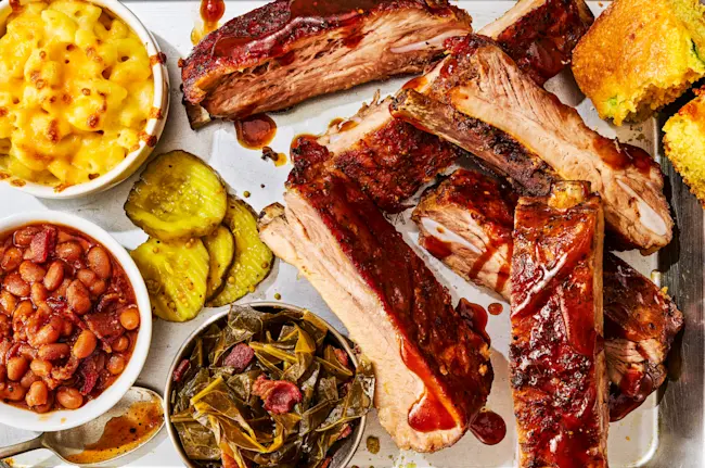 3536 Whiskey Black Pepper St Louis Ribs Cooked 2