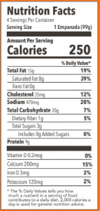 8229 WF NFT onion cheese empanadas 4ct 14oz