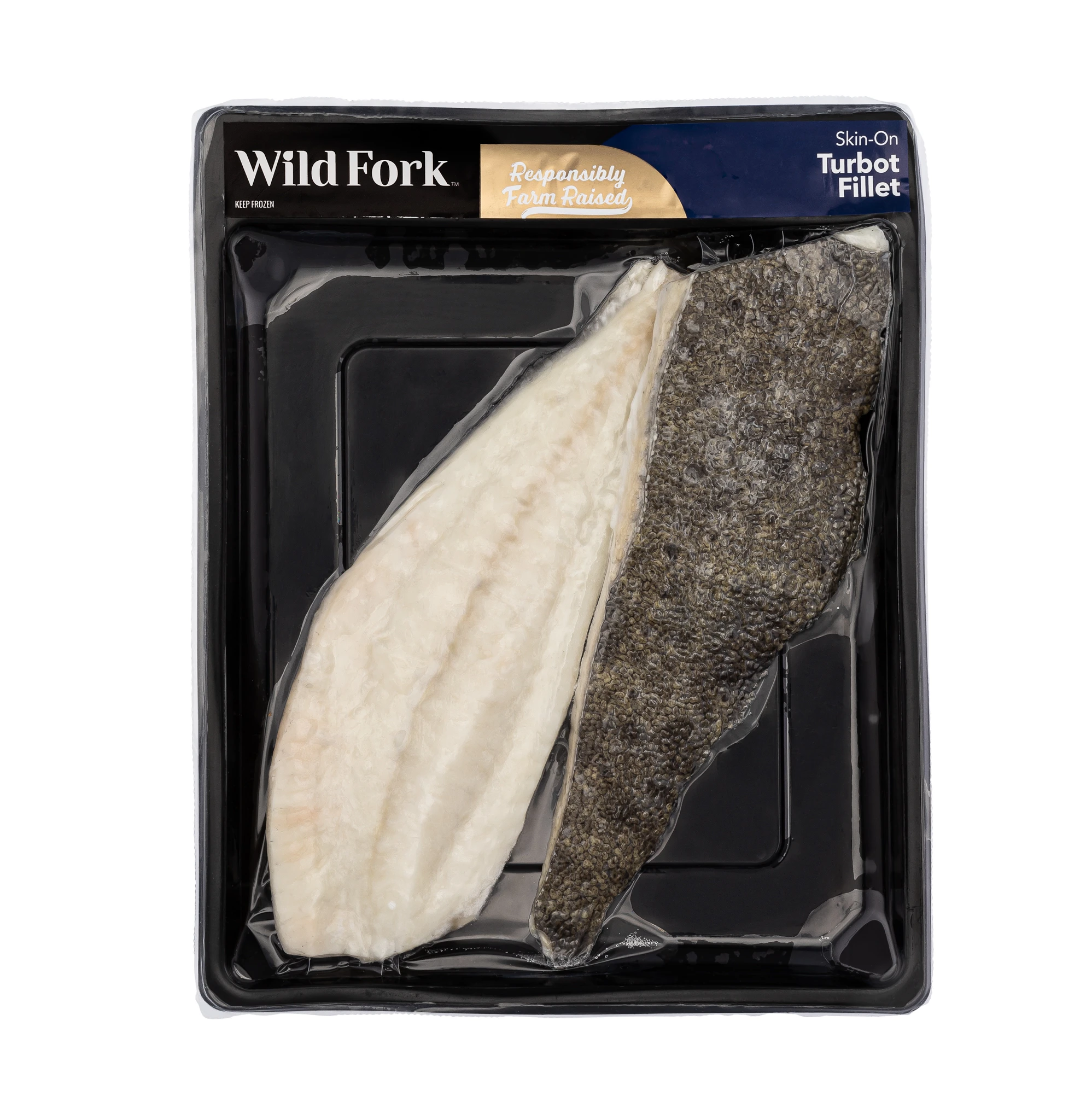 6156 WF PACKAGED Skin-on Turbot Fillets SEAFOOD