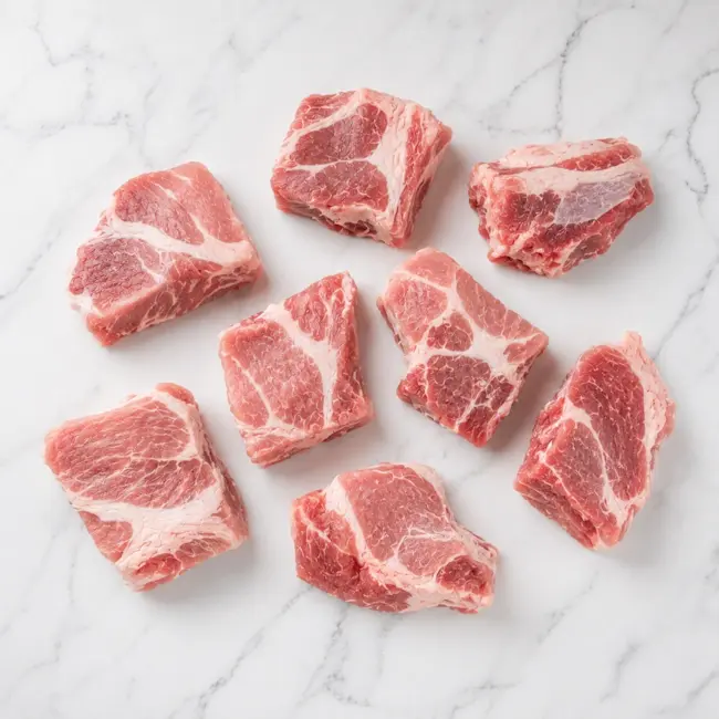 3139 RAW IMAGE Bl Diced Shoulder For Pork Carnitas