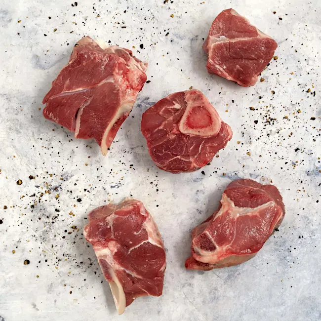 5615 WF RAW Bone-In Goat Cubes Specialty Meats