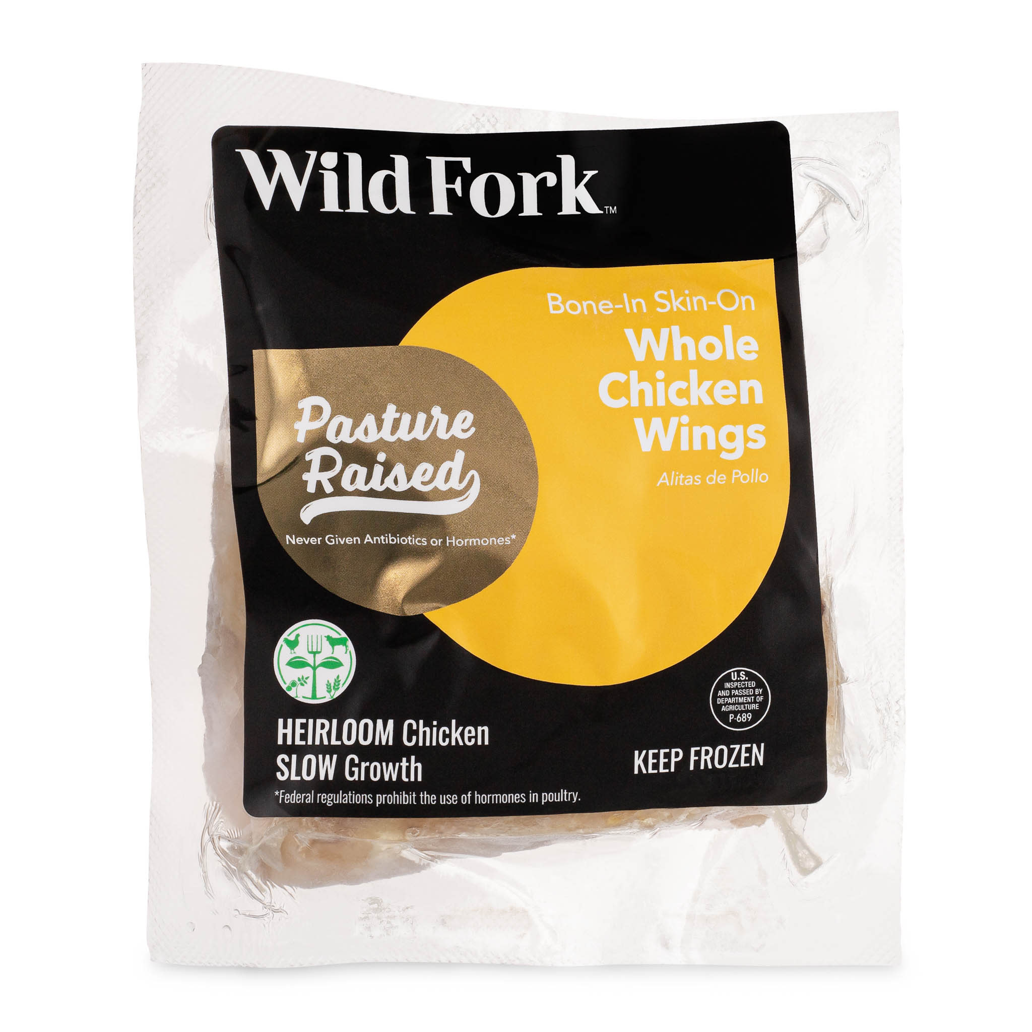 4482 WF PACKAGE CHICKEN WHOLE WINGS PASTURE RAISED