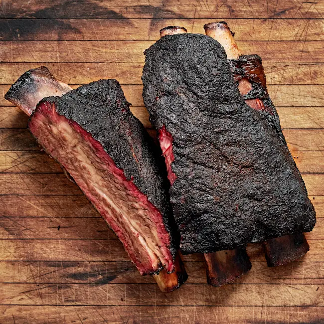 1408 plated USDA Prime Short Plate Ribs Smoker 010