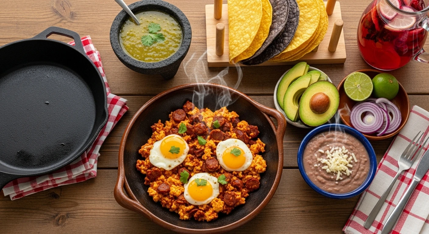 huevos con chorizo