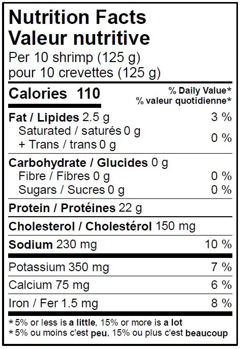 WFC 5126 Seafood Shrimp WhiteLarge31-40 NFT