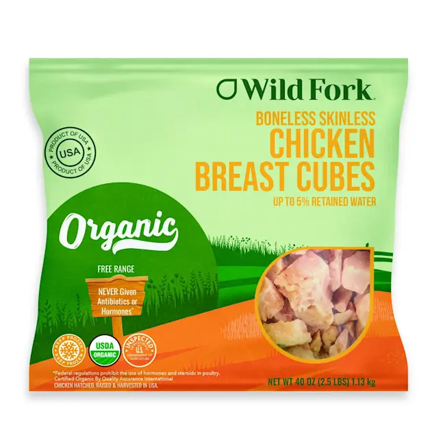 4313 - Packaged Chicken Breast Cubes Organic