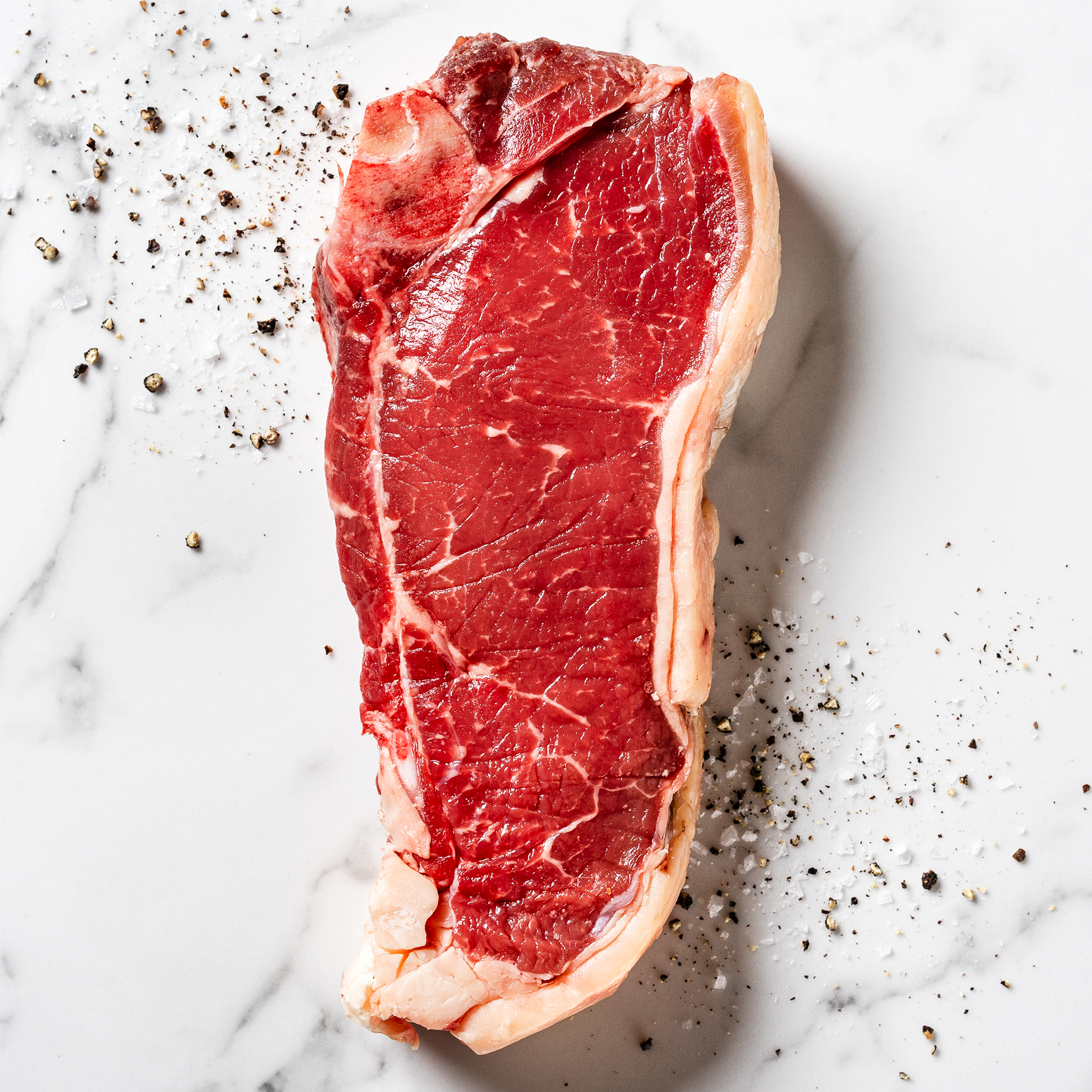 USDA Prime Bone In NY Strip Steak Dry Aged