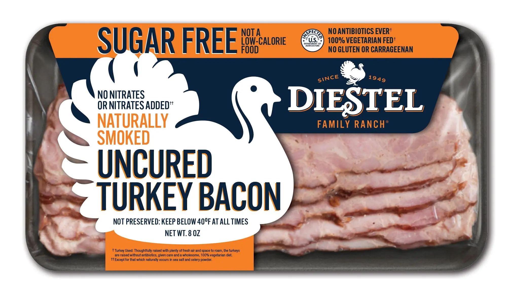 ABF Uncured Turkey Bacon Fully Cooked