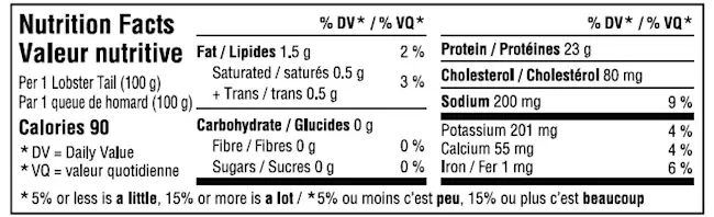 25321 nft North Atlantic Lobster Tails - 7oz