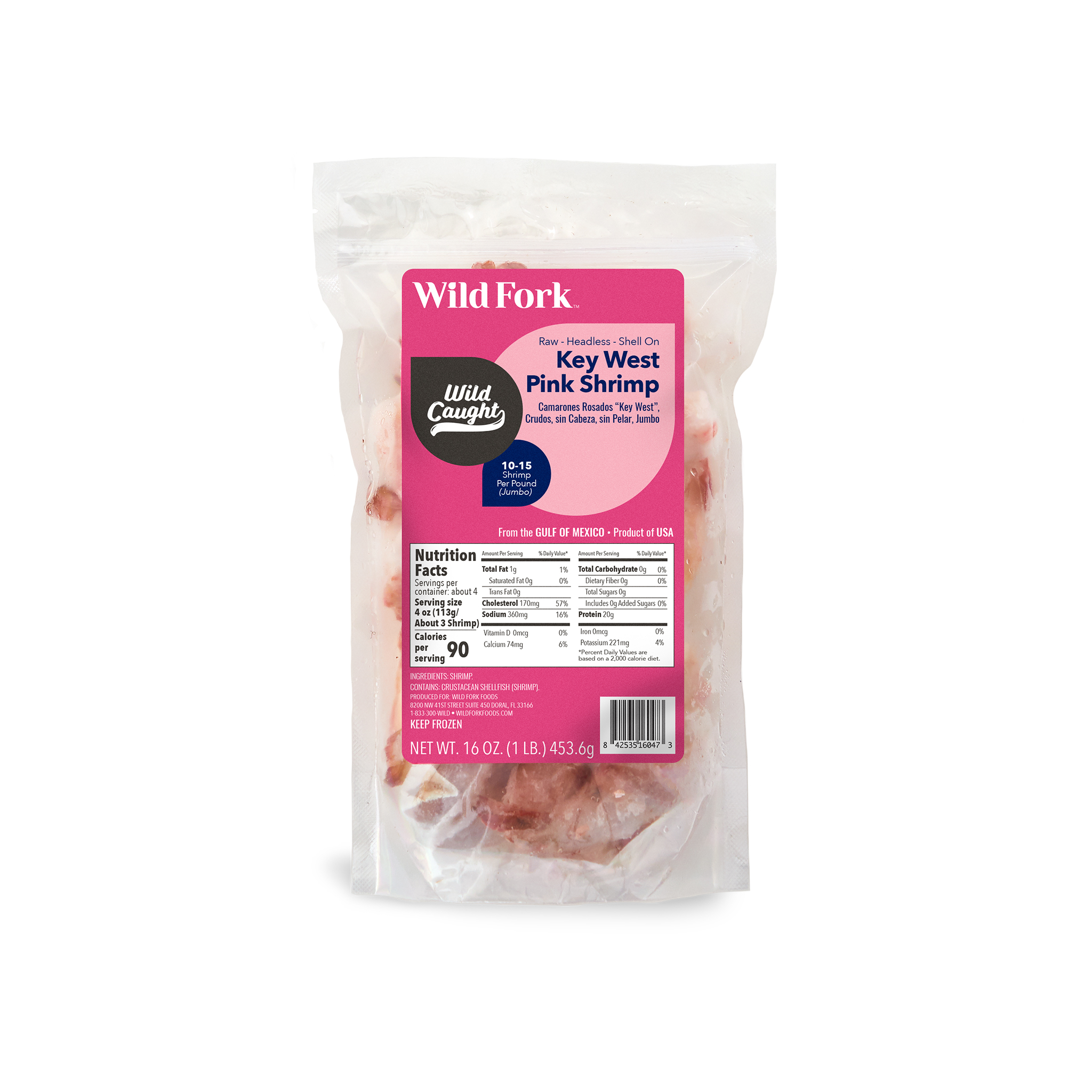 Key West Pink Jumbo Shrimp Shell On | Wild Fork Foods