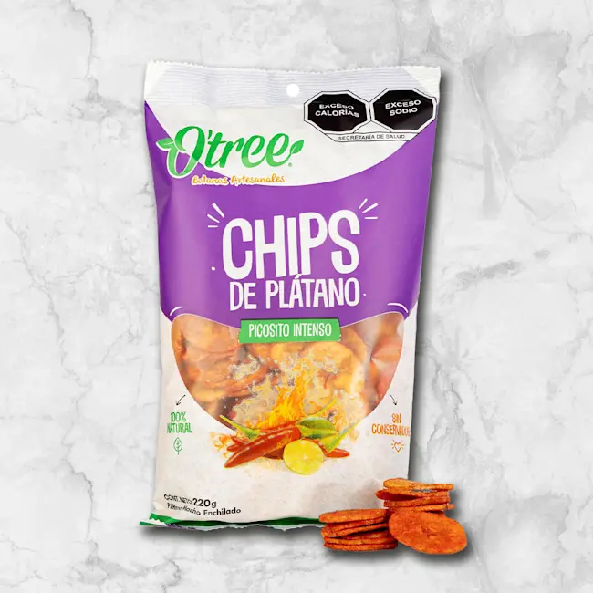 82042 Chips de Platano Picosito Intenso