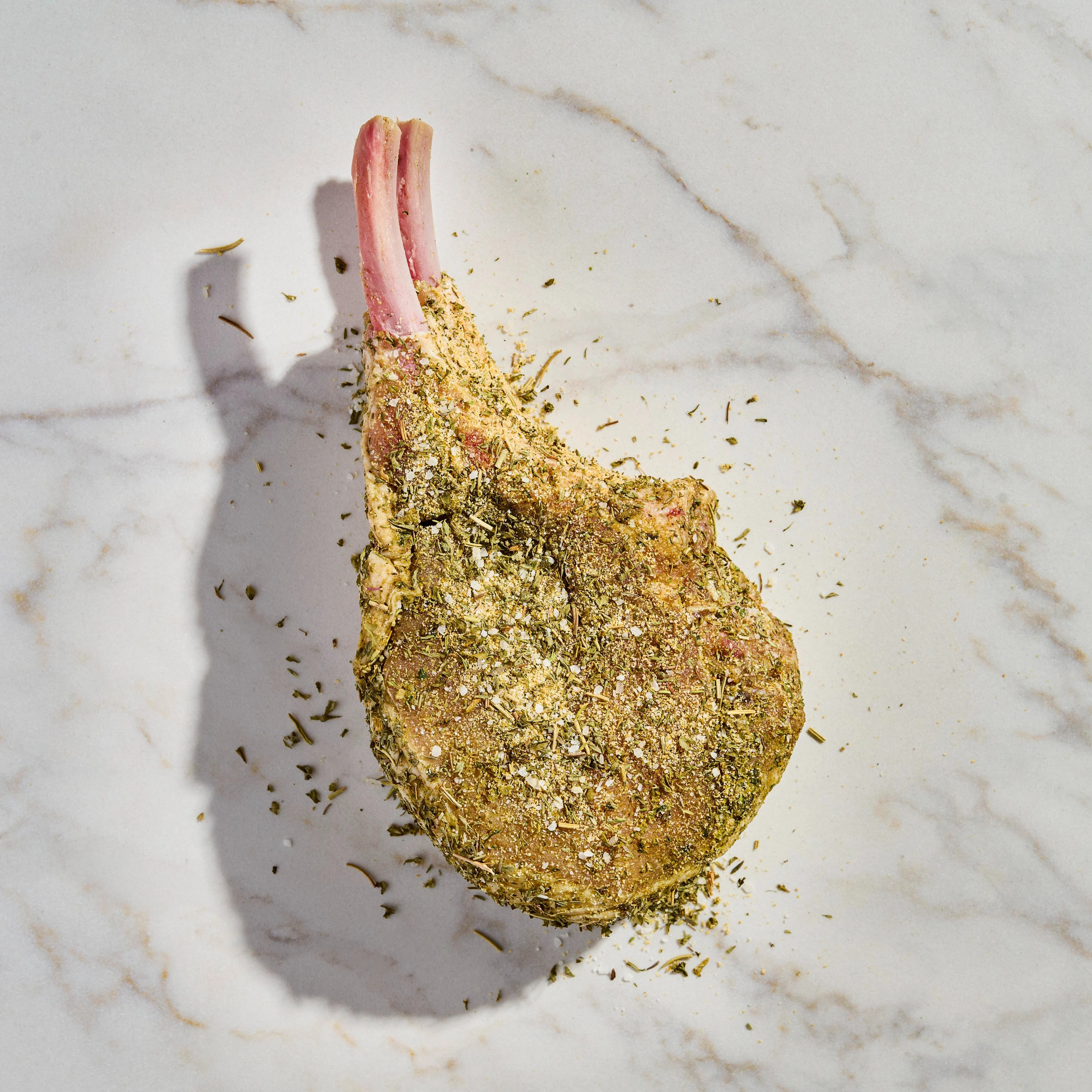 3585 RAW Pork Bone In Doble Bone Garlic Herb P12