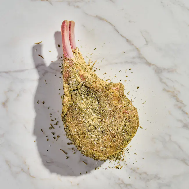 3585 RAW Pork Bone In Doble Bone Garlic Herb P12